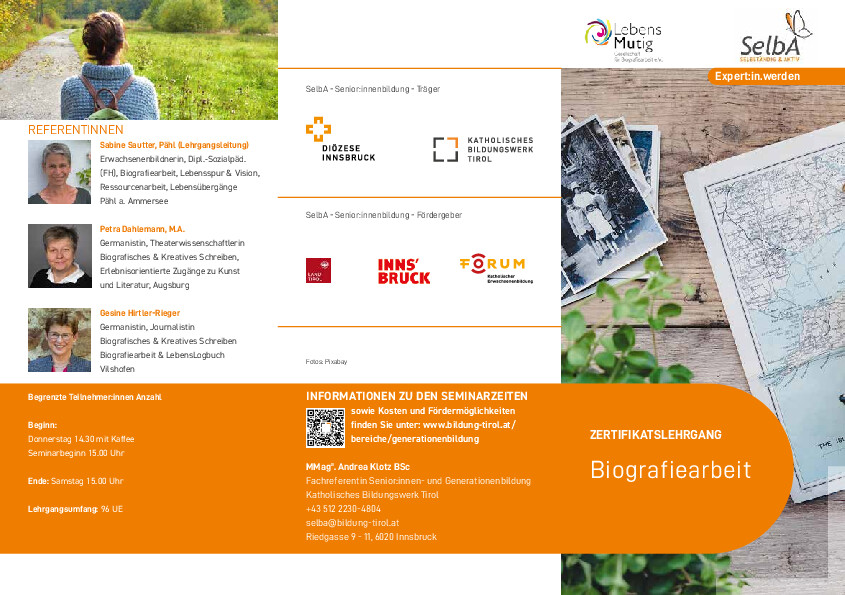 Lehrgang Biografiearbeit 2025